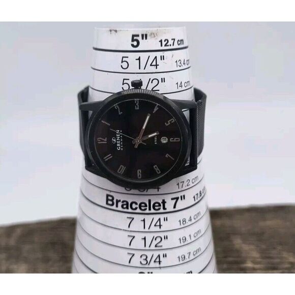 Grenan Skagen Mens  M-24XLBBB Black Steel Watch - Picture 7 of 8
